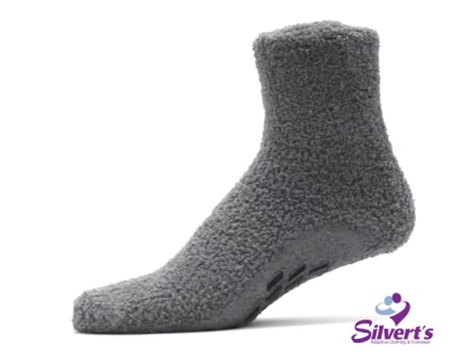Mens / Womens Non Skid Hospital Socks - 6 Pack Slipper Socks