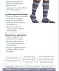 Sigvaris 180 Microfiber Shades Compression Socks 15-20 mmHg Calf High For Men Closed Toe