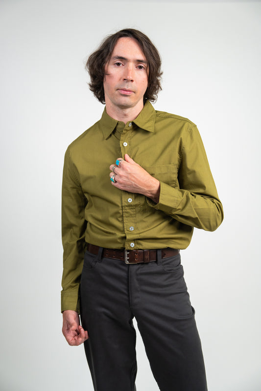 Magnetic Button Long Sleeve Shirt