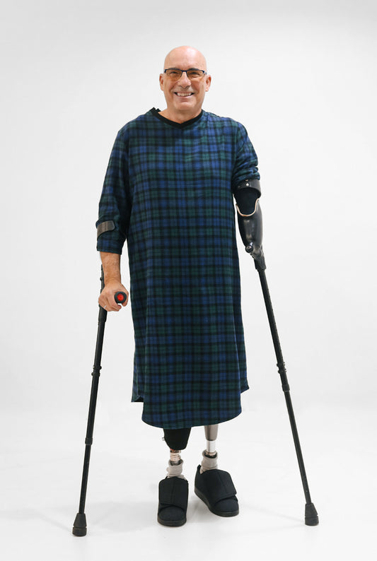 Men's Flannel Hospital & Home Care Gown