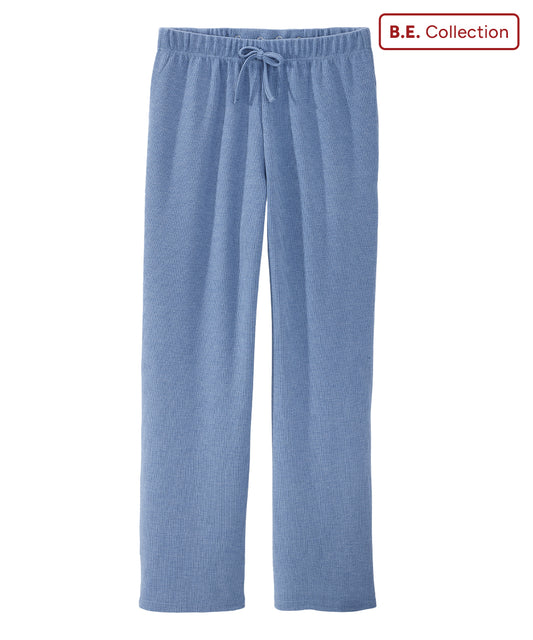 Women's Open Back Soft Ribbed Pants