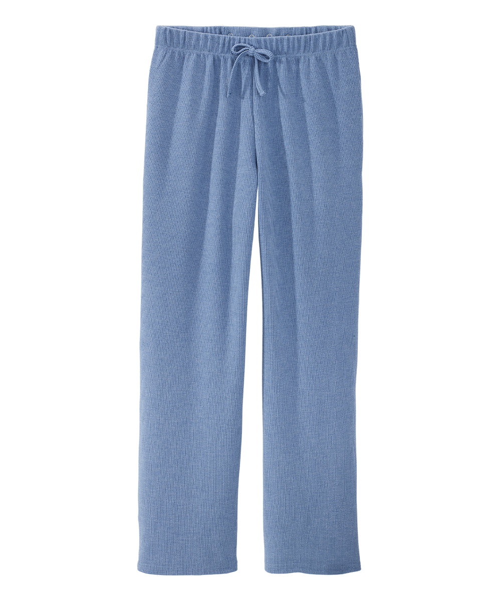 Women's Open Back Soft Ribbed Pants