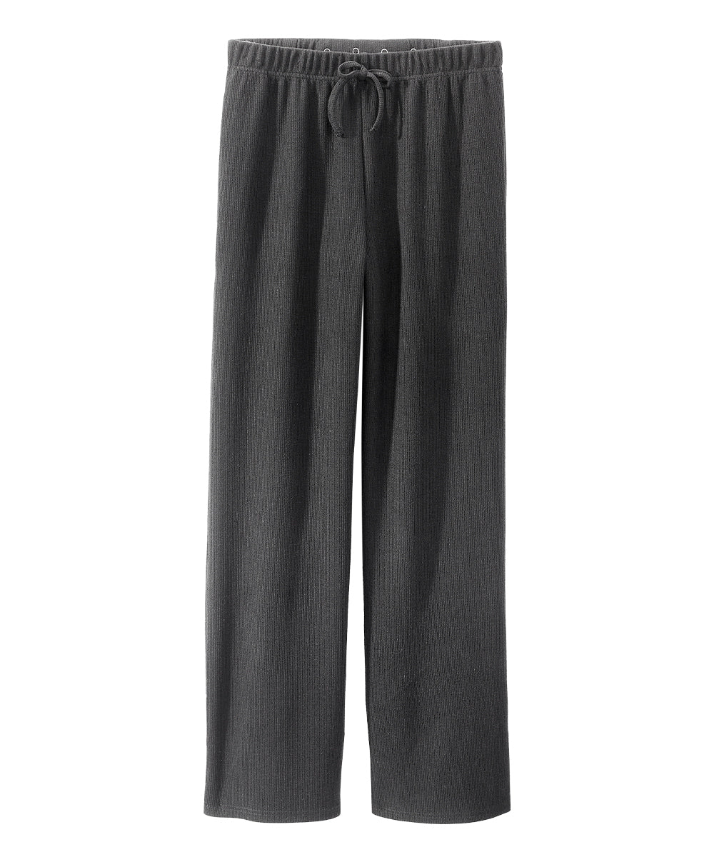 Women's Open Back Soft Ribbed Pants