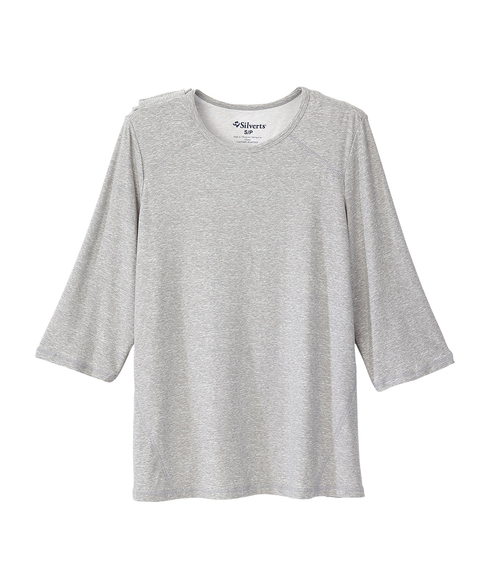 Women's Open Back Active Crew Neck Top