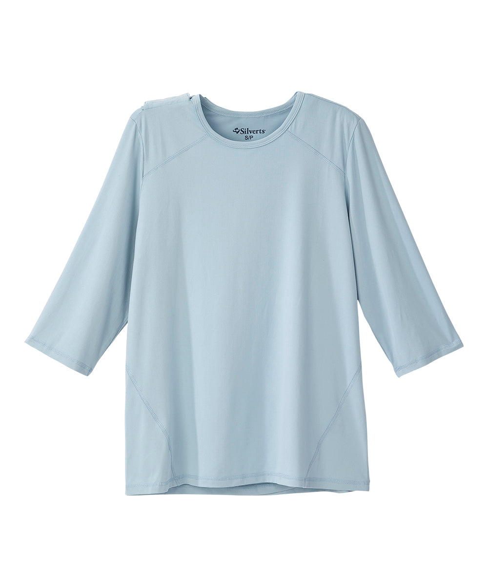 Women's Open Back Active Crew Neck Top