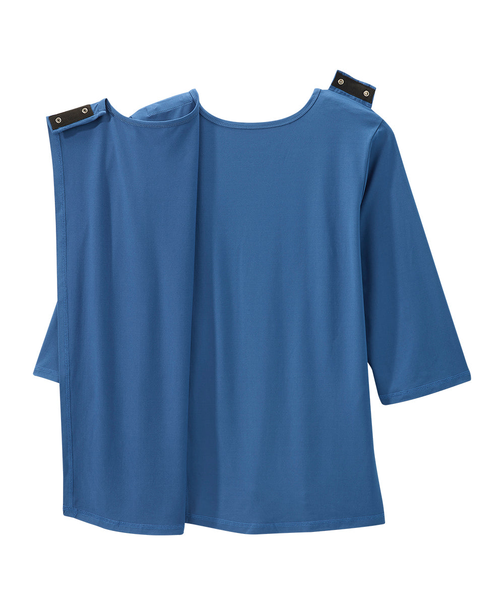 Women's Open Back Active Crew Neck Top
