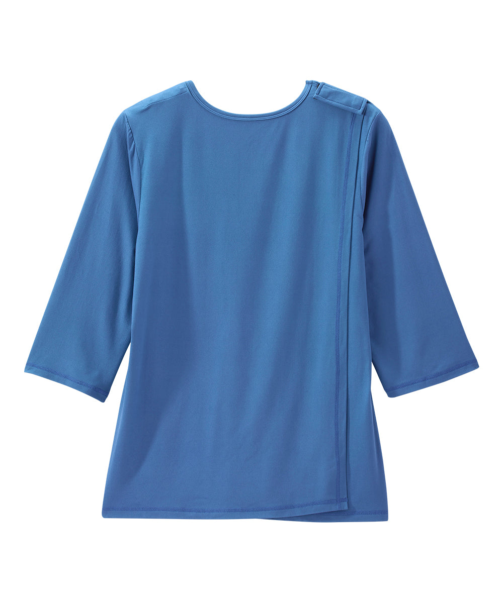 Women's Open Back Active Crew Neck Top