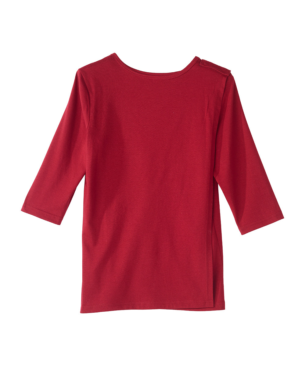 Women's Open Back Seasonal Print Top