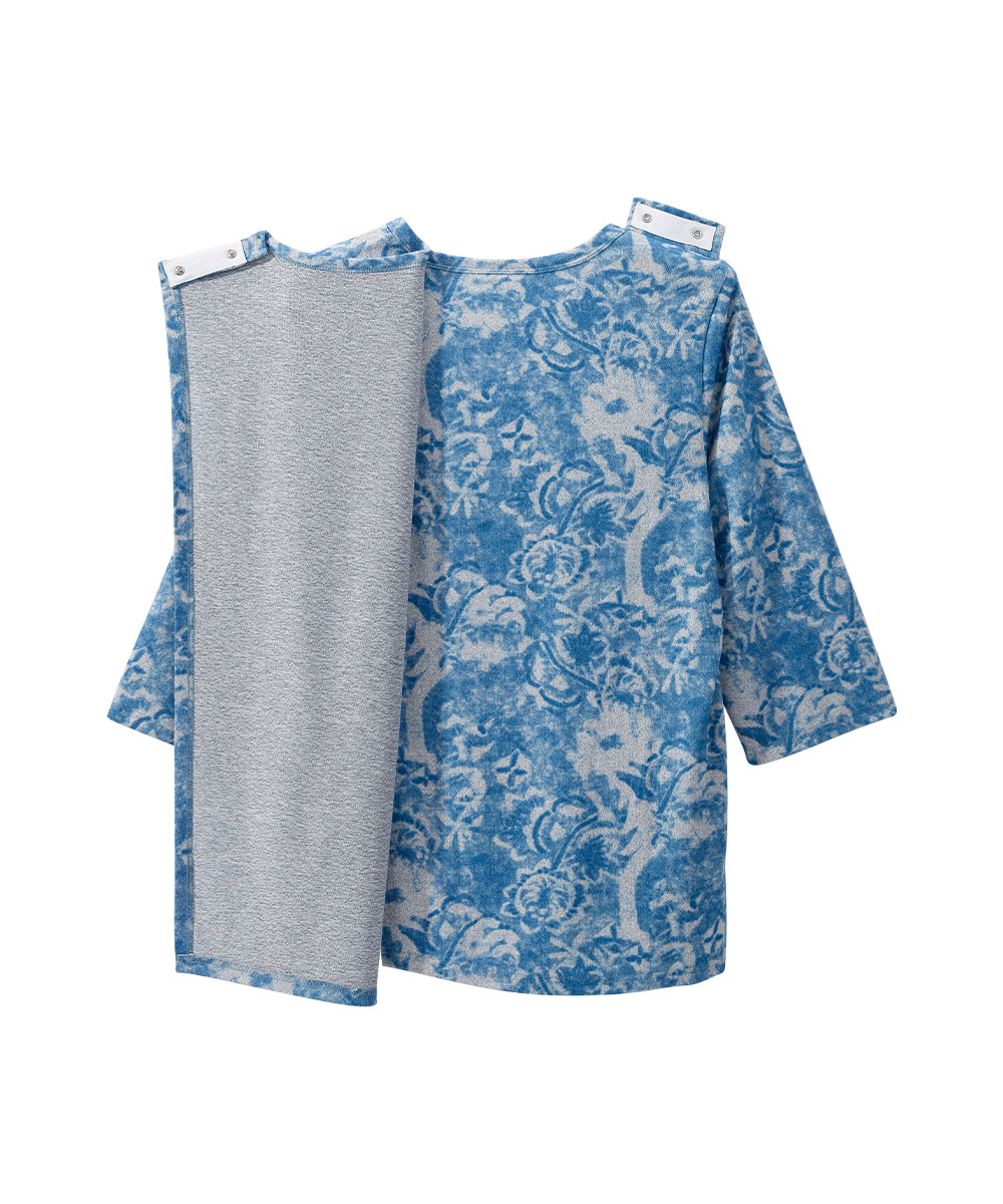 Women's Open Back 3/4 Sleeve Soft Knit Top