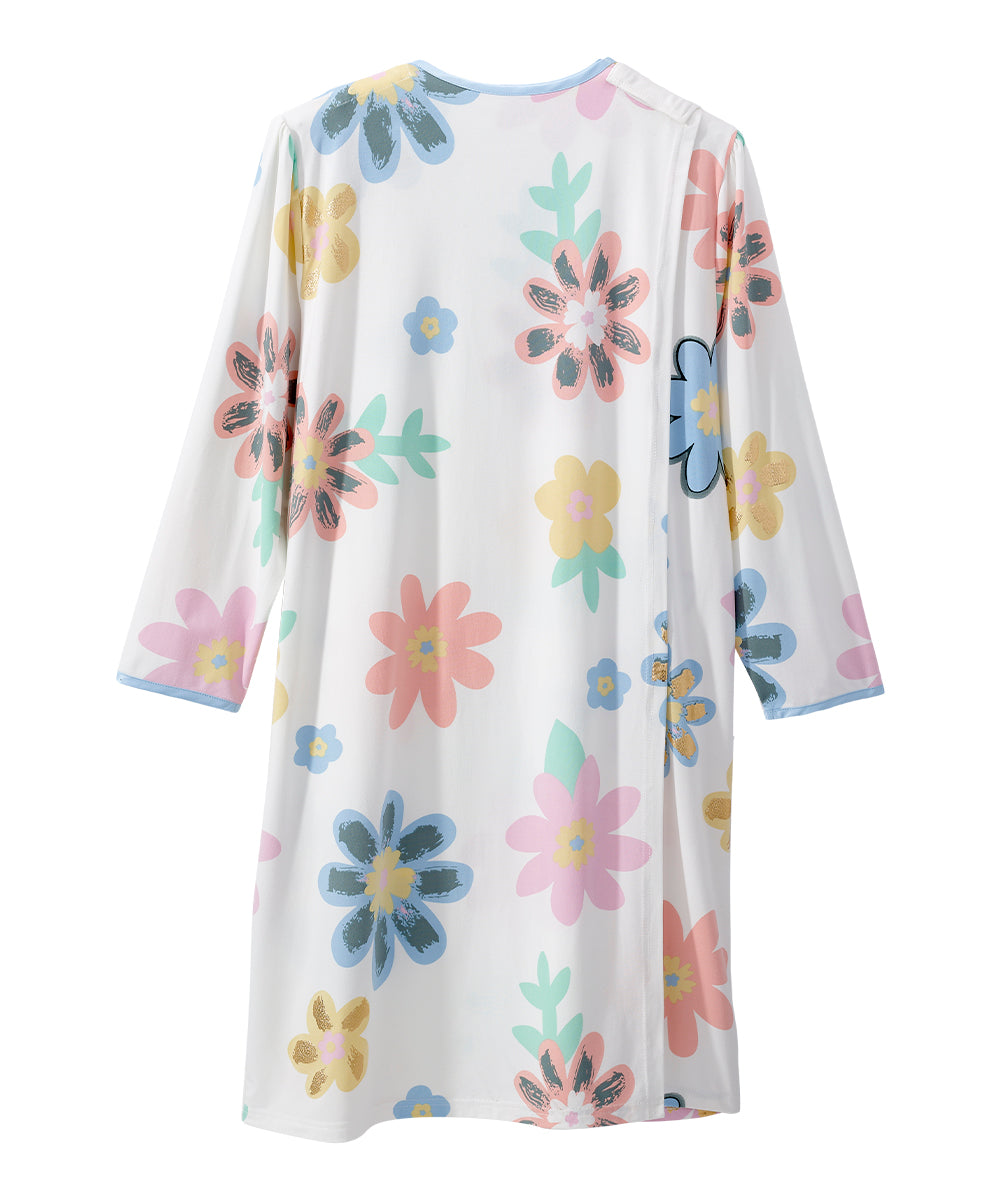 Women's Soft Bow Open Back Nightgown