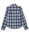 Men’s Flannel Magnetic Button Long Sleeve Shirt
