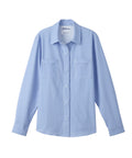 Magnetic Button Long Sleeve Blouse