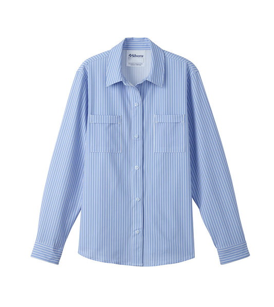 Magnetic Button Long Sleeve Blouse