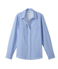 Magnetic Button Long Sleeve Blouse