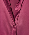 Women’s Satin Magnetic Button Blouse