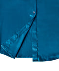 Women’s Satin Magnetic Button Blouse