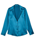 Women’s Satin Magnetic Button Blouse