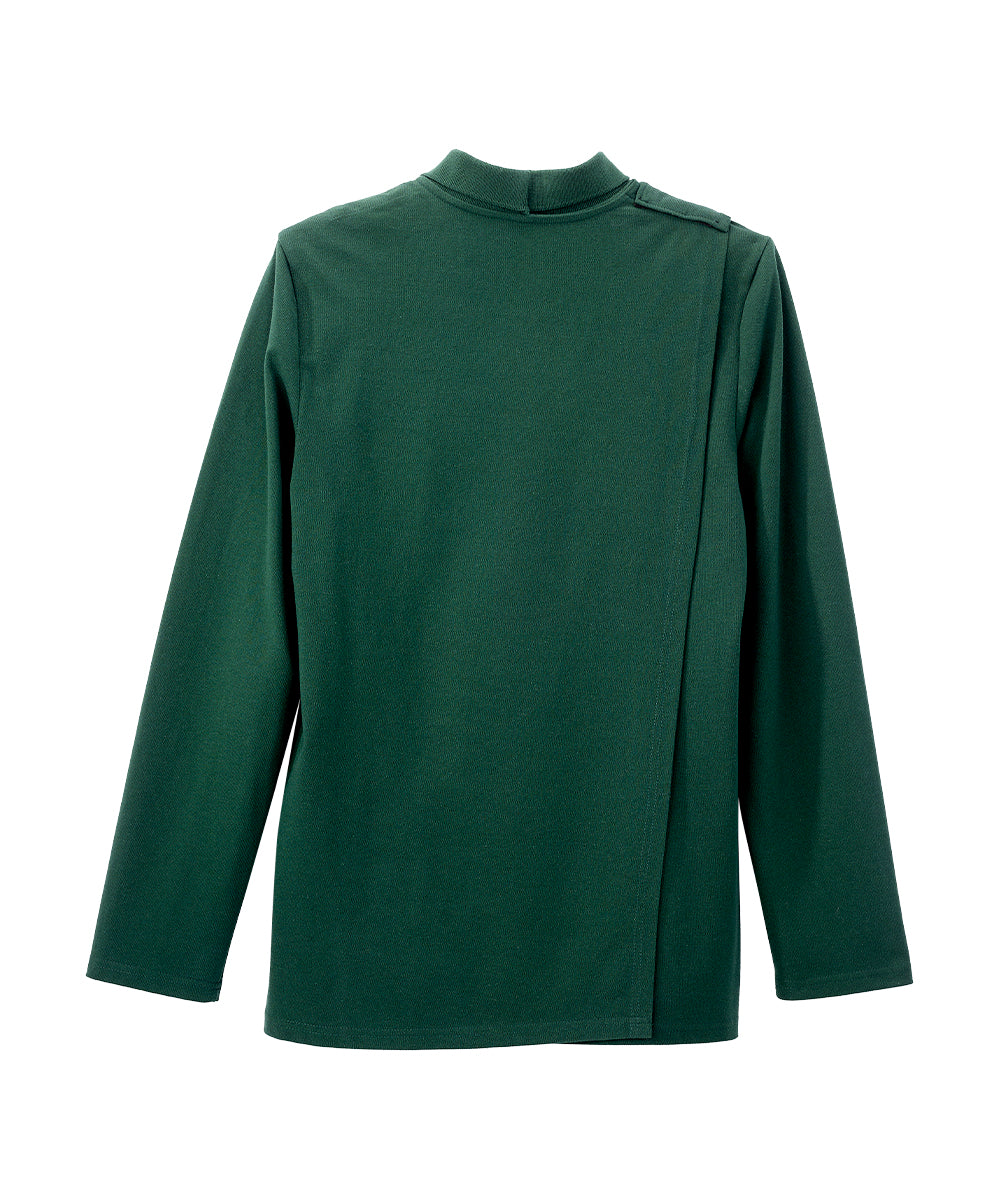 Men's Adaptive Open Back Polo Shirt with Long Sleeves