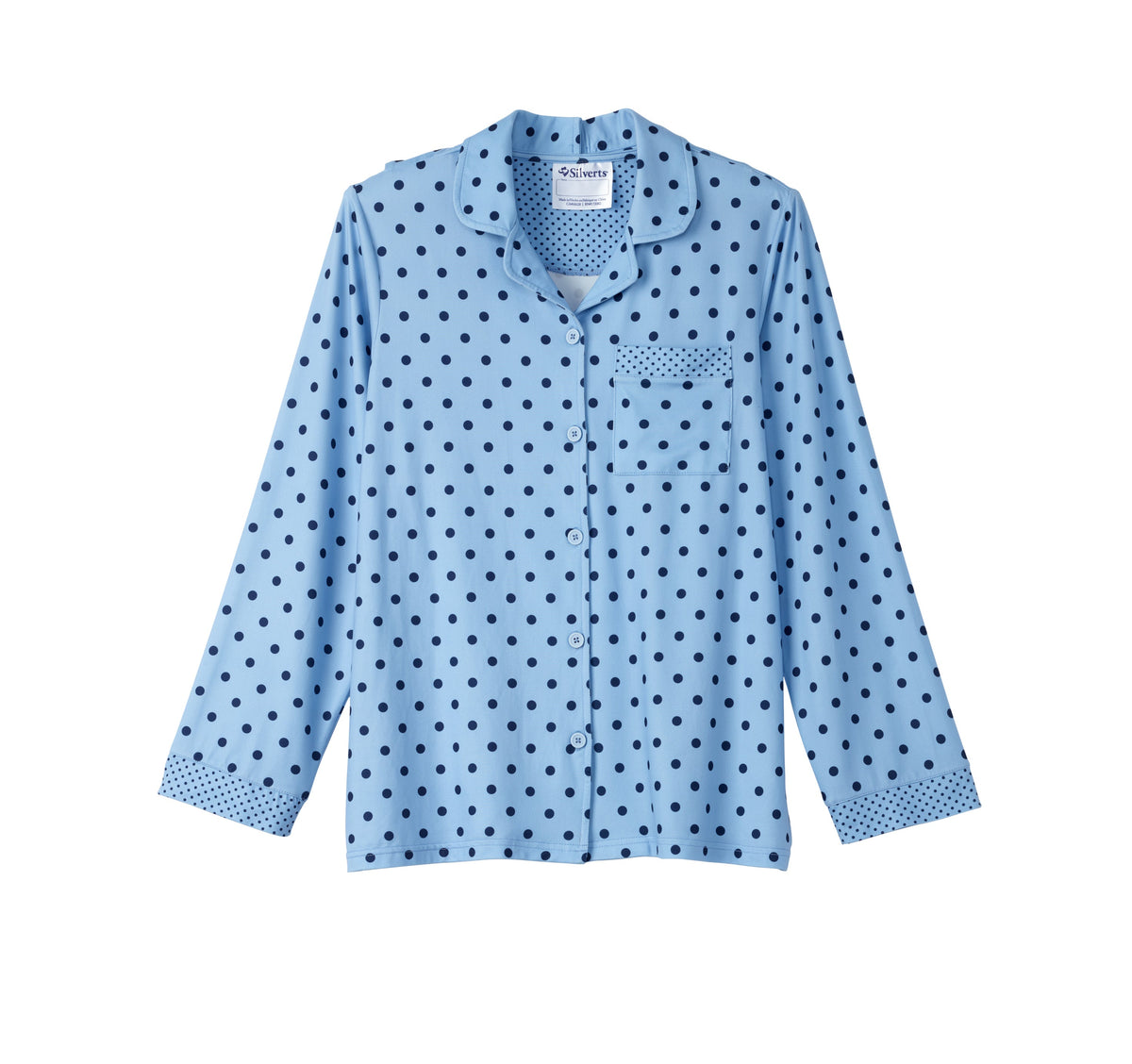 Women's Open Back Top & Pull-On Pant Polka Dot Pajama Set