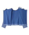 Women's Open Back Relaxed Ribbed Long Sleeve Top