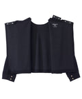 Women's Open Back Relaxed Ribbed Long Sleeve Top