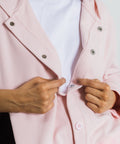 Women's Soft Corduroy Rib Magnetic Button Hoodie