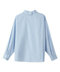 Women's Open Back Boyfriend Button Down Shirt