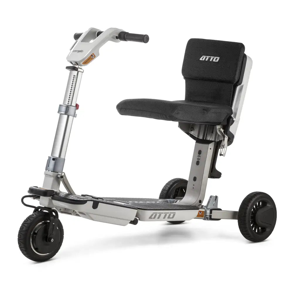 Moving Life ATTO Mobility Scooter with Cushion & Mobile Holder | Foldable Travel Scooter Bundle Canada