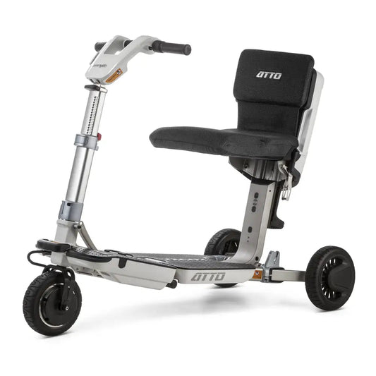 Moving Life ATTO Mobility Scooter with Cushion & Mobile Holder | Foldable Travel Scooter Bundle Canada