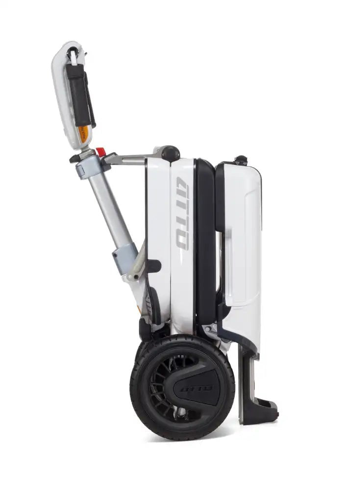 Moving Life ATTO Mobility Scooter with Cushion & Mobile Holder | Foldable Travel Scooter Bundle Canada