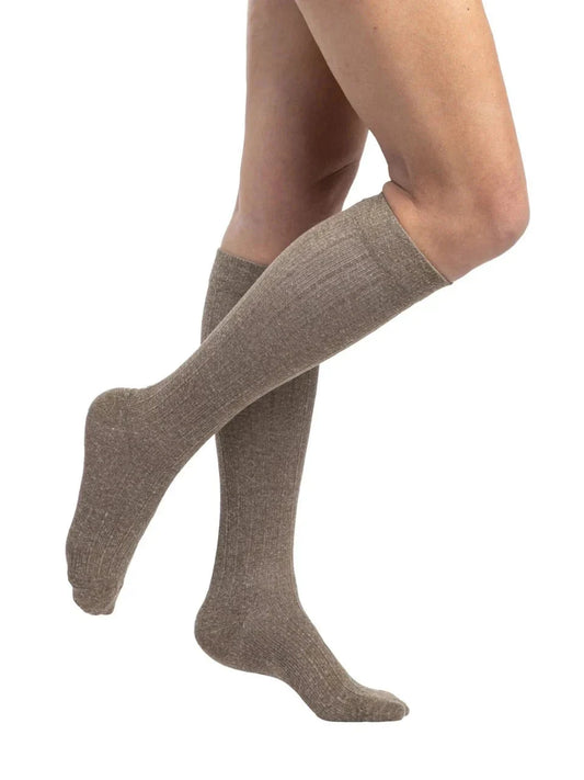 Sigvaris 150 Linen Compression Socks 15-20 mmHg Calf High For Women Closed Toe