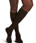 Sigvaris 190 Sea Island Cotton Compression Socks 15-20 mmHg Calf High for Men Closed Toe