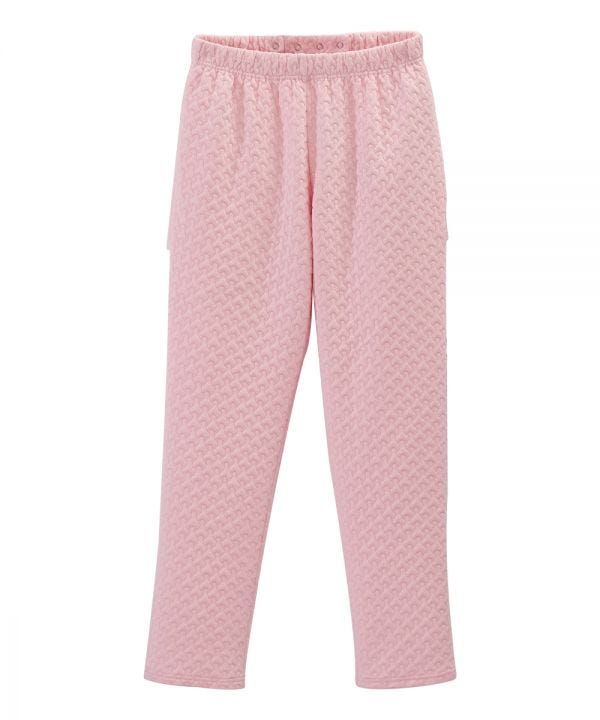 Women's Open Back Quilted Knit Track Suit Pant