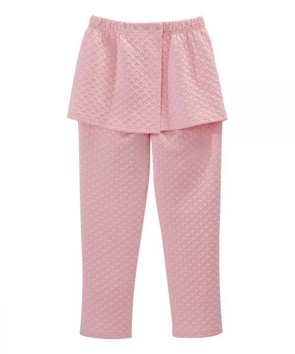 Women's Open Back Quilted Knit Track Suit Pant