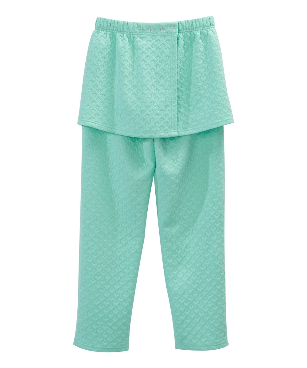 Women's Open Back Quilted Knit Track Suit Pant