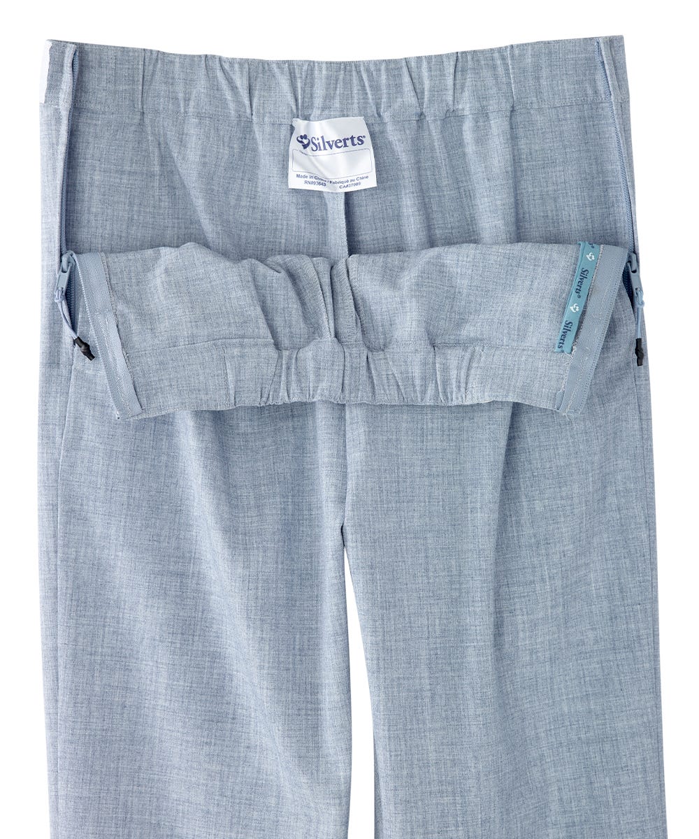 Women's Self Dressing Easy Zip Linen Capris