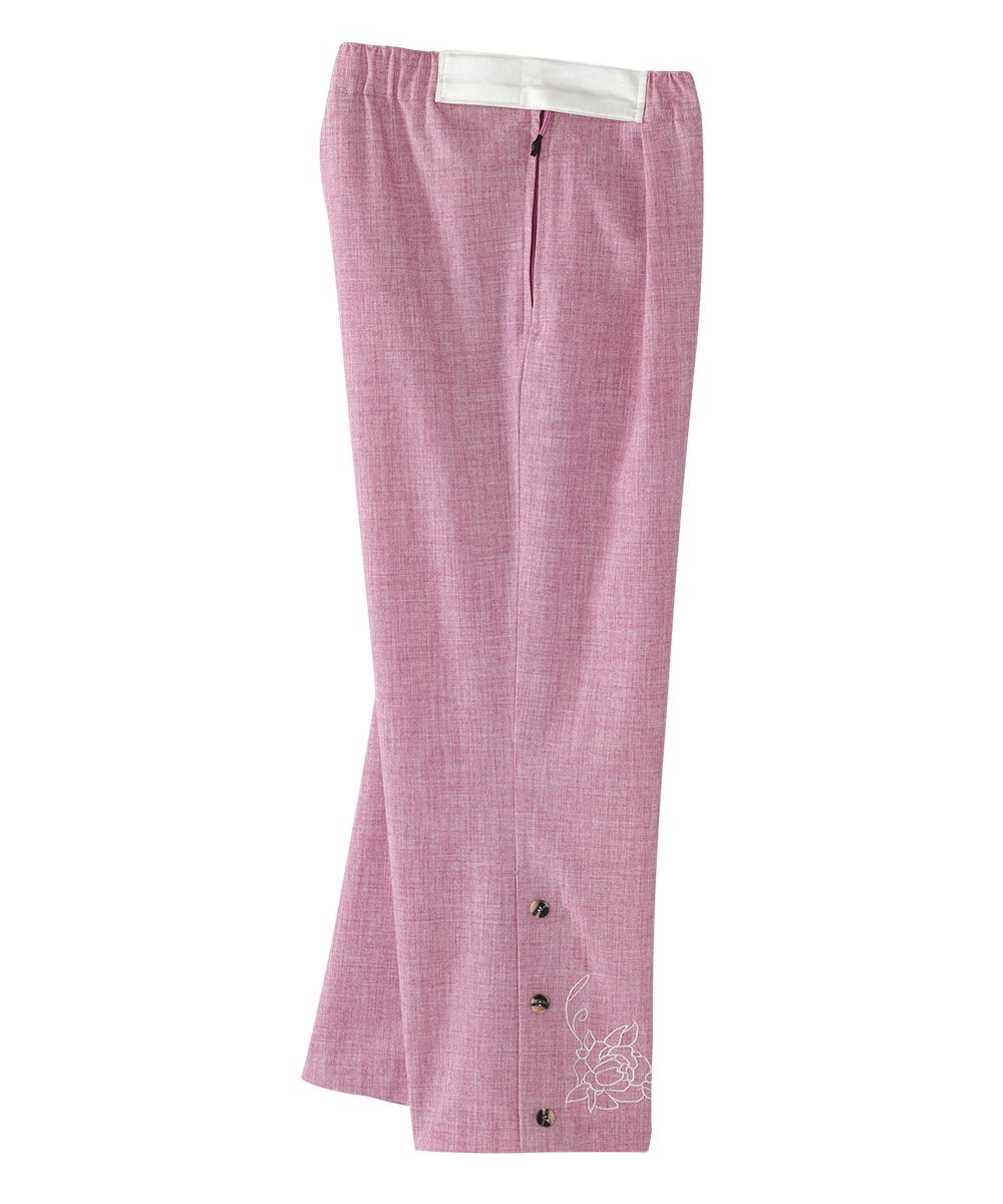 Women's Self Dressing Easy Zip Linen Capris