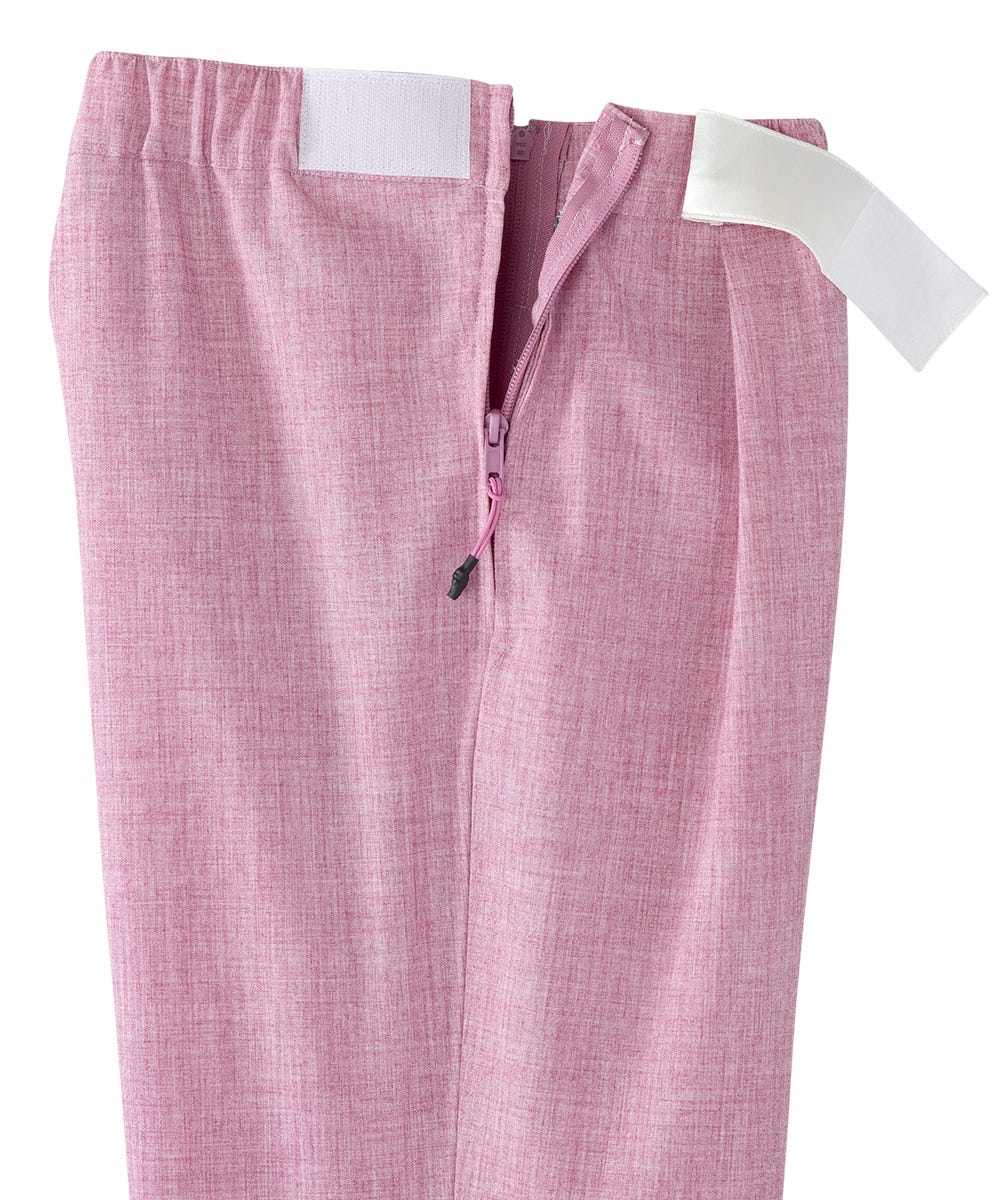 Women's Self Dressing Easy Zip Linen Capris