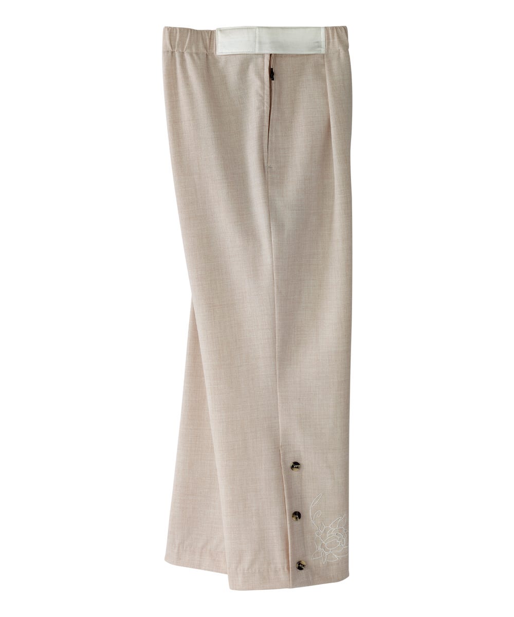 Women's Self Dressing Easy Zip Linen Capris