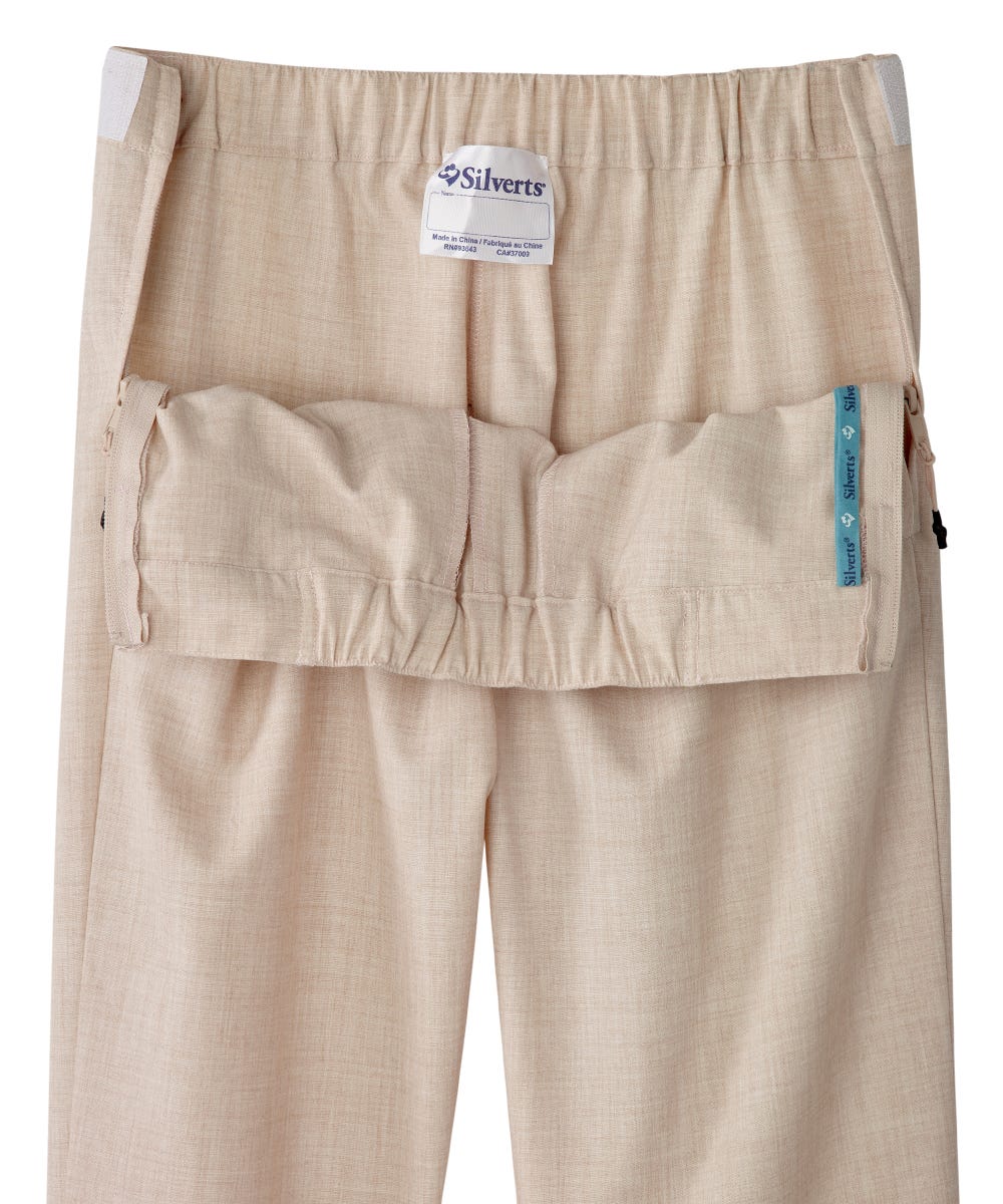 Women's Self Dressing Easy Zip Linen Capris