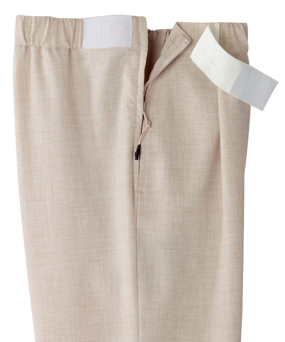 Women's Self Dressing Easy Zip Linen Capris