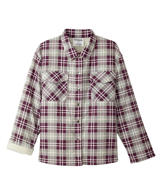 Men's Magnetic Closure Sherpa Lined Shirt Jacket - Clearance