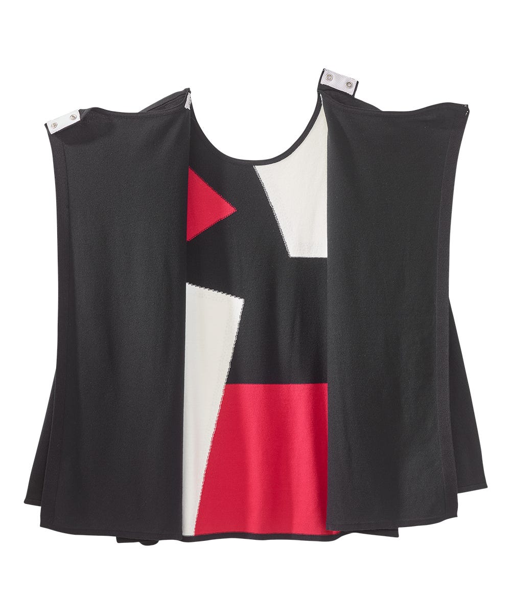 Women's Open Back Color Blocked Long Sleeve Sweater