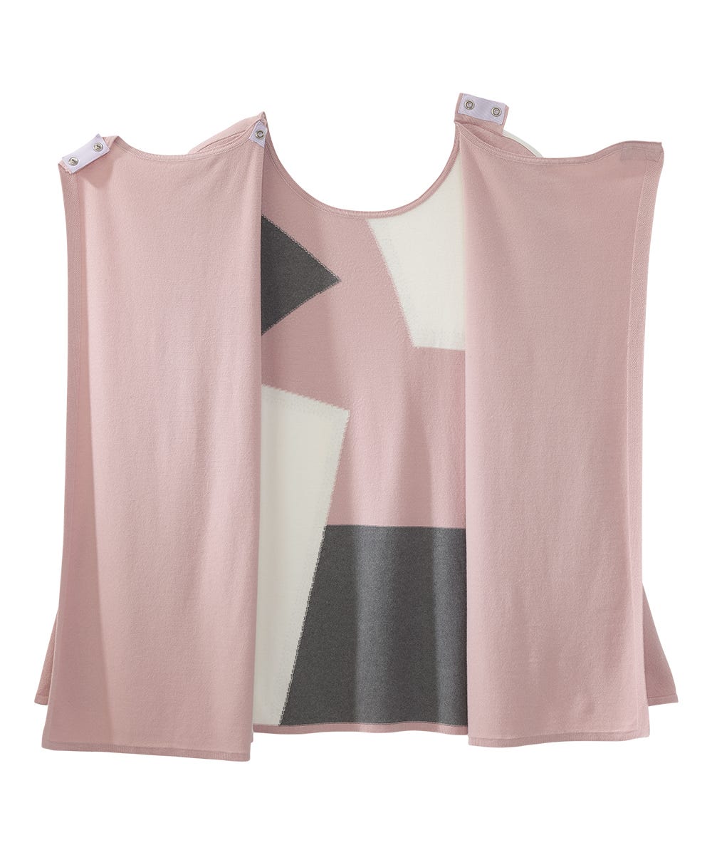 Women's Open Back Color Blocked Long Sleeve Sweater