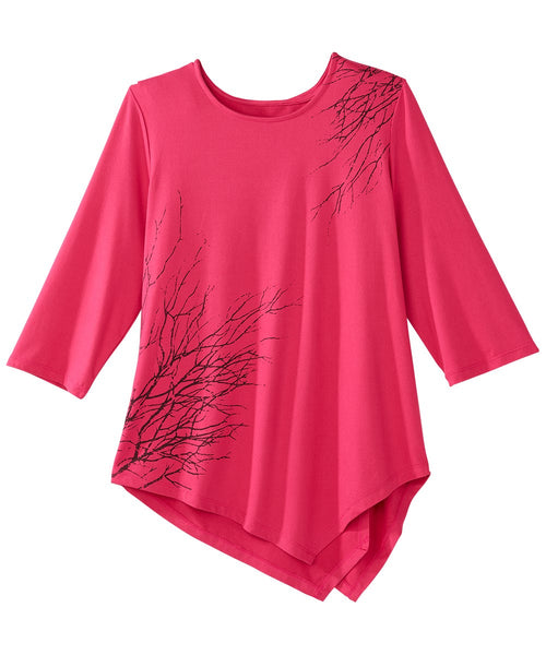 Shop Women's Open Back Asymmetrical Hem Top Online | Silverts