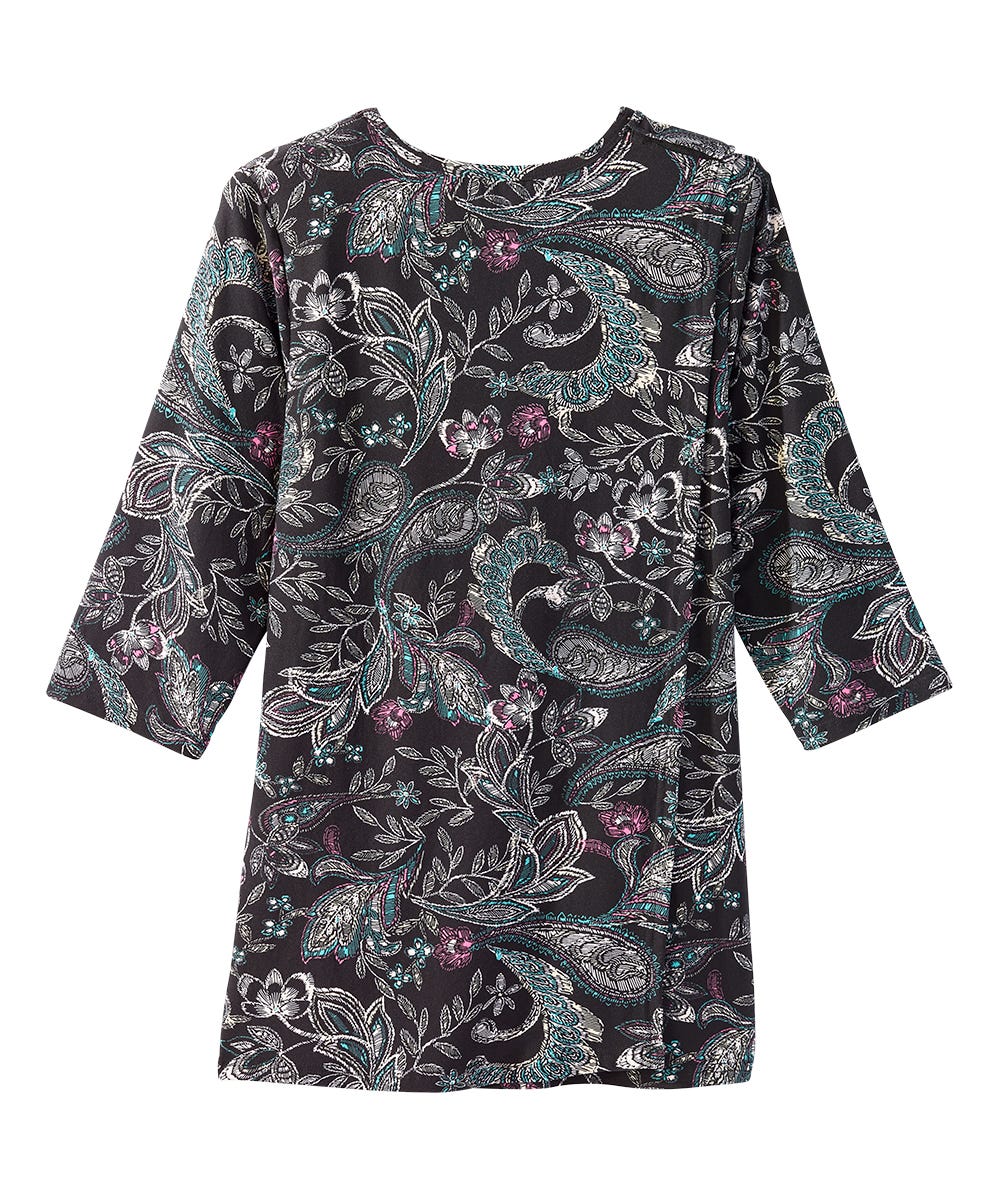 Women's Open Back Gathered Scoop Neck Top