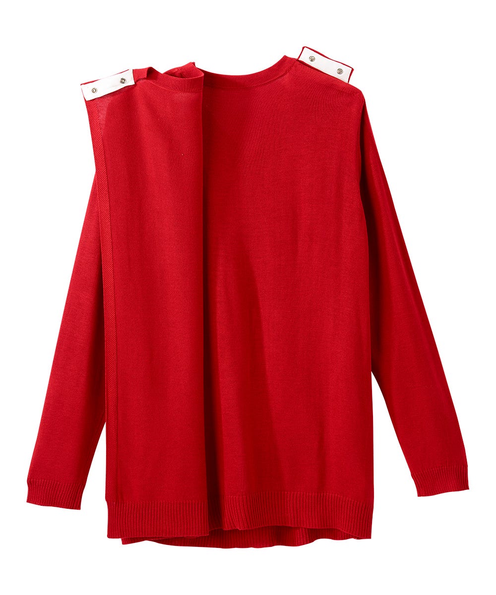 Women's Open Back Stripe Sweater