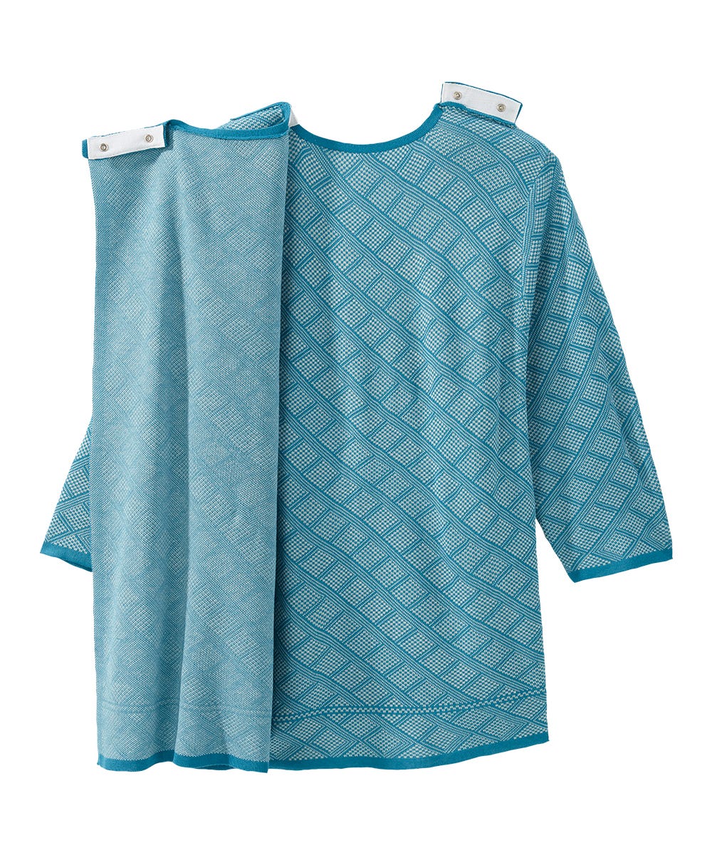 Women's Open Back Collared Knit Sweater