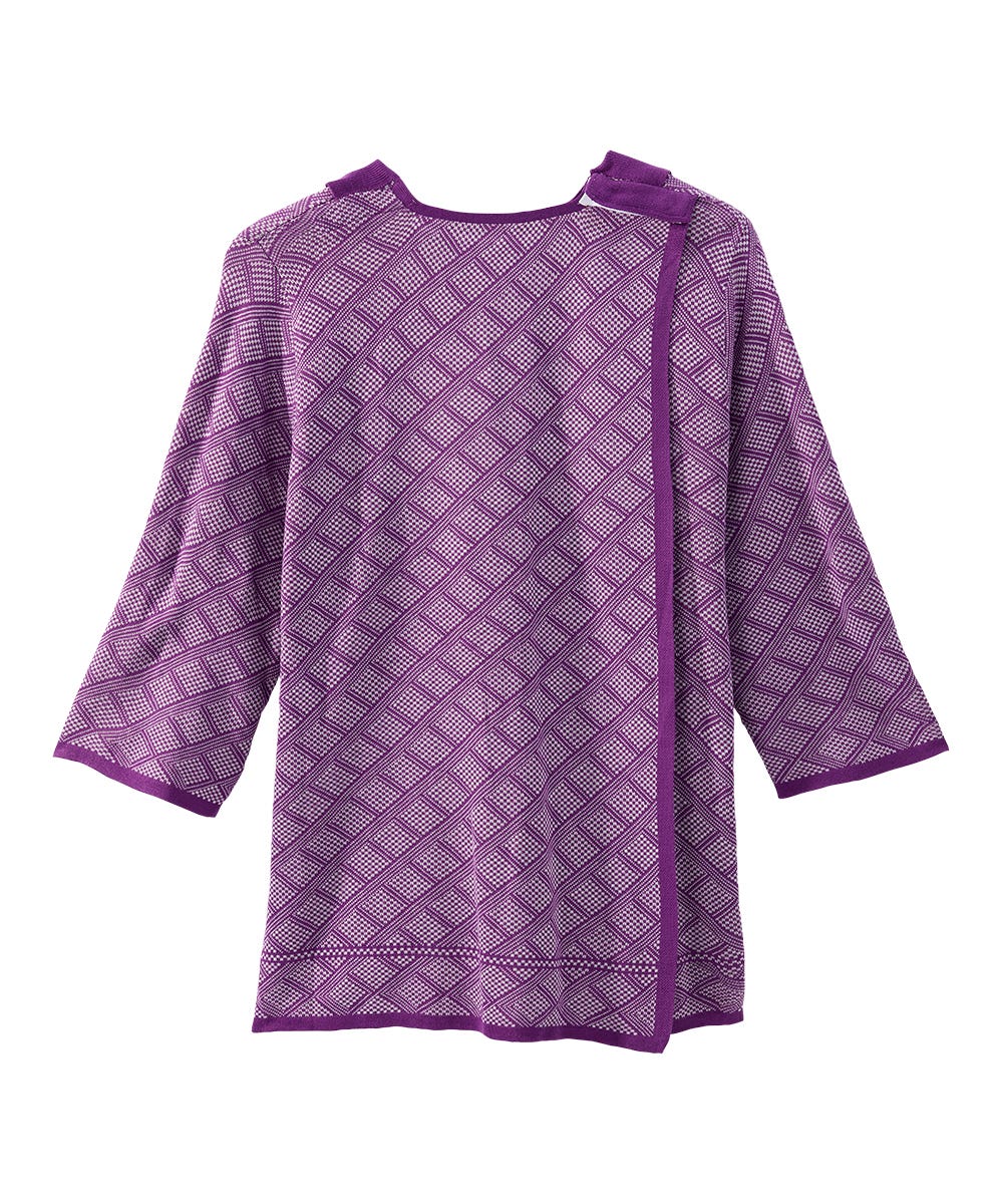 Women's Open Back Collared Knit Sweater