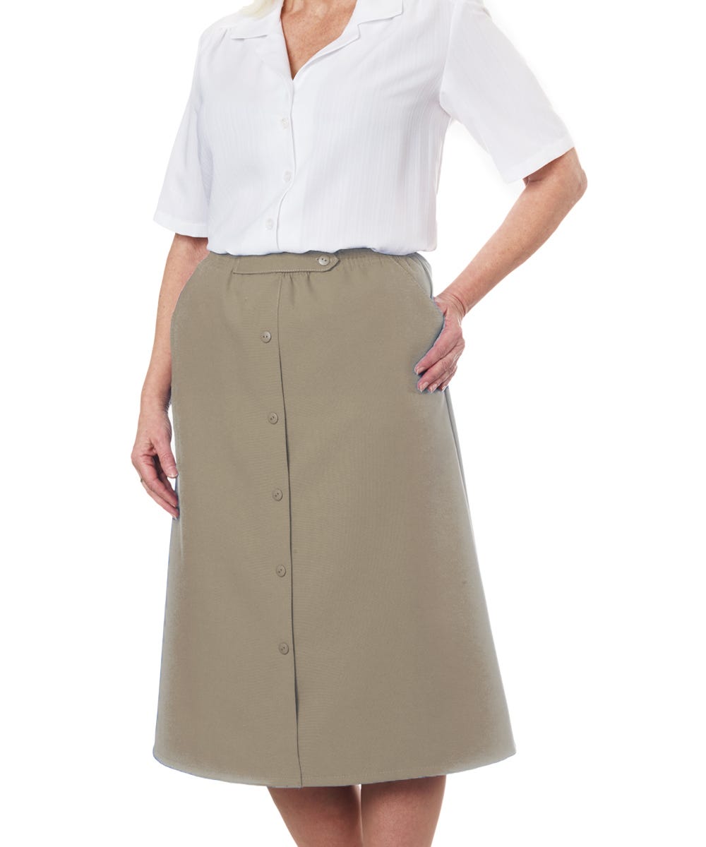 Womens Conventional Elastic Waist Skirt